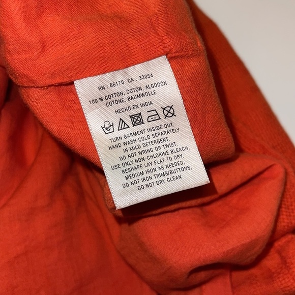 Anthropologie Postmark Orange Skirt - Women’s Size 8 - Picture 7 of 9